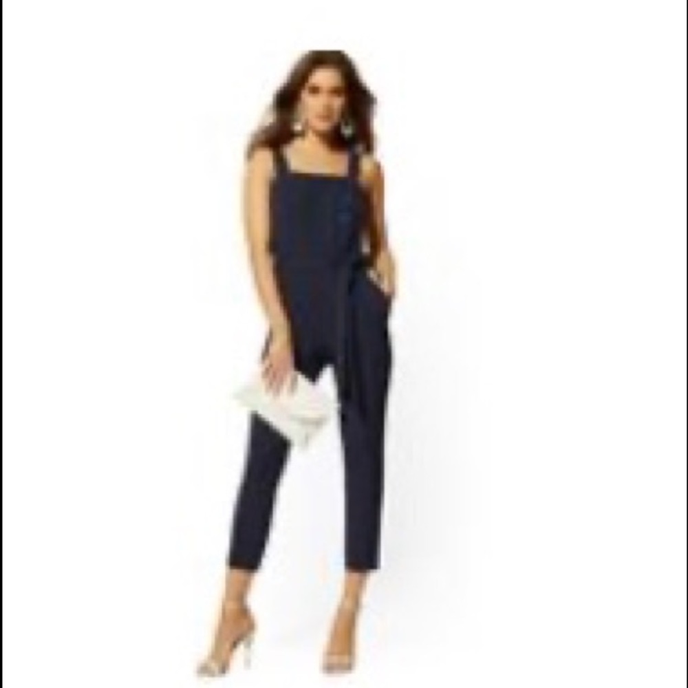 NY &Company NWT Sapphire Belted Jumpsuit SZ-Small